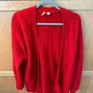 Moth by Anthropologie red cardigan M